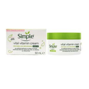 کرم شب سبز سیمپل مدل Vital Vitamin