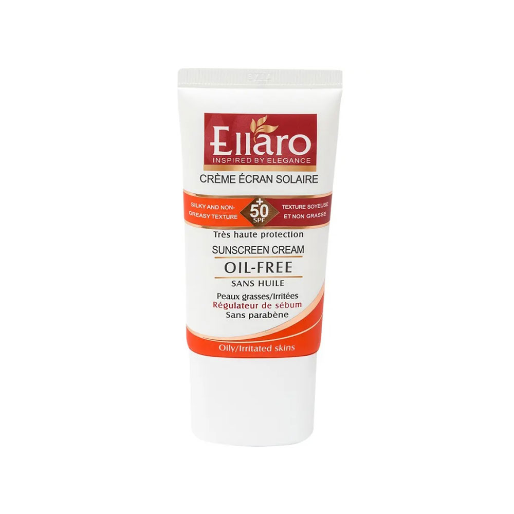 ضدآفتاب بی رنگ SPF 50+ الارو مدل Oil Free مناسب پوست چرب و جوش دار