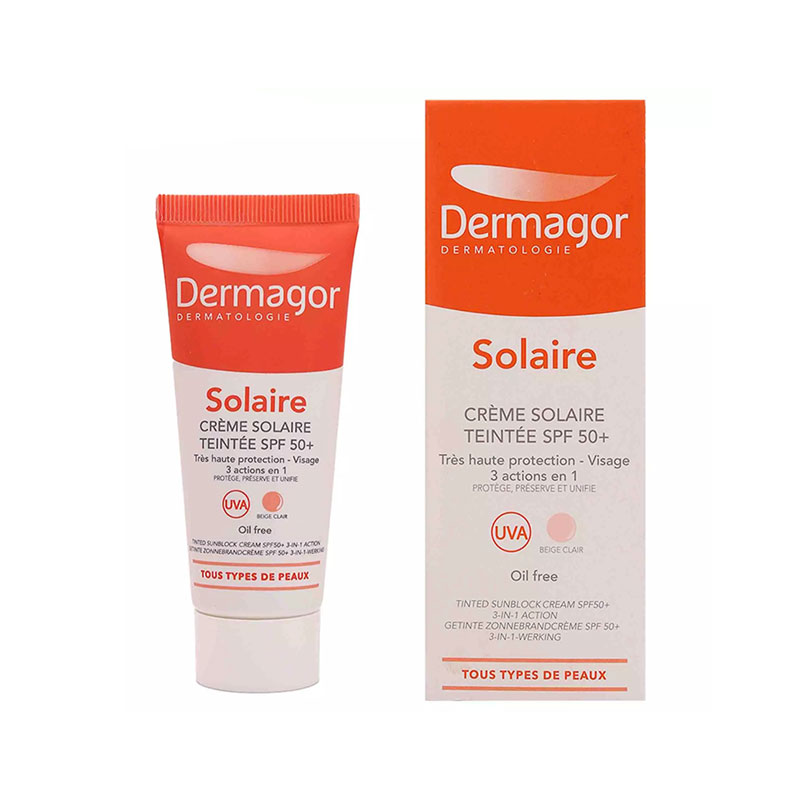 کرم ضدآفتاب رنگی SPF50 درماگور کدل Solaire