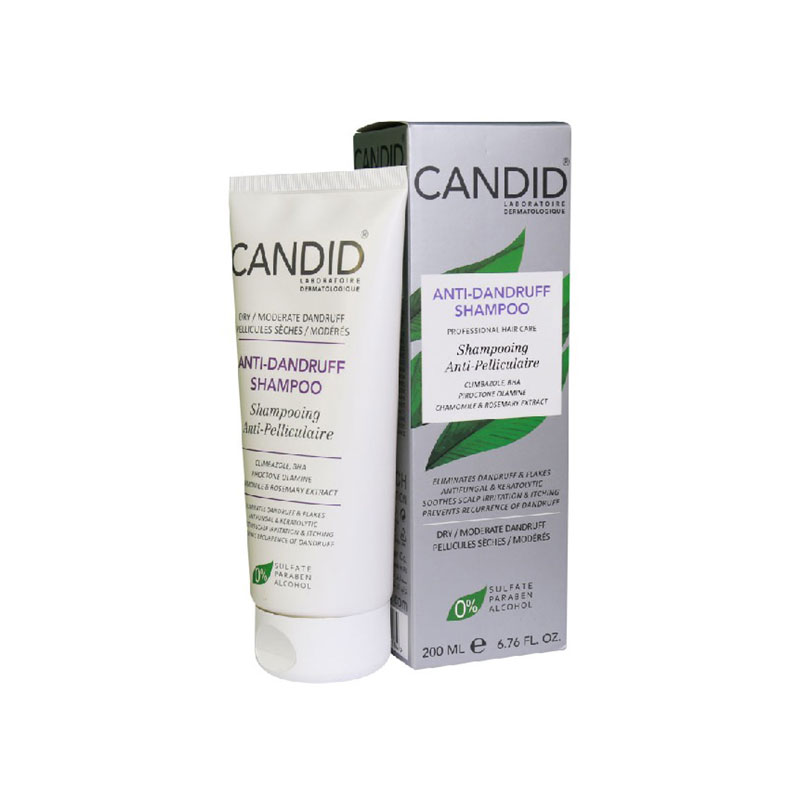 شامپو ضد شوره خشک و ملایم کاندید مدل ANTI- DANDRUFF