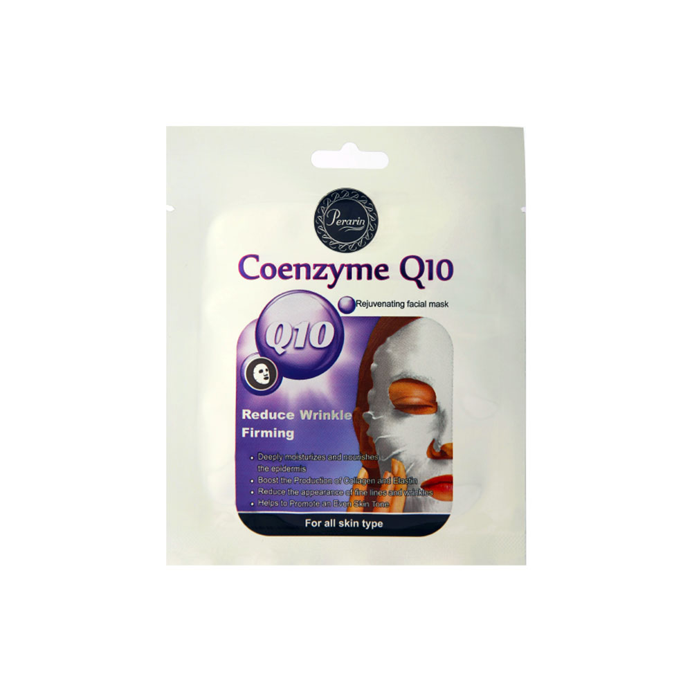 ماسک ورقه ای صورت پرارین مدل coenzyme Q10 مناسب انواع پوست