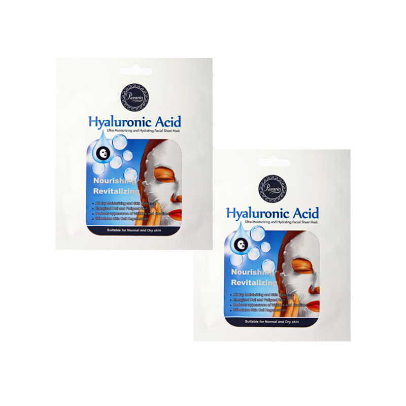 ماسک صورت پرارین مدل HYALURONIC ACID مناسب نرمال و خشک