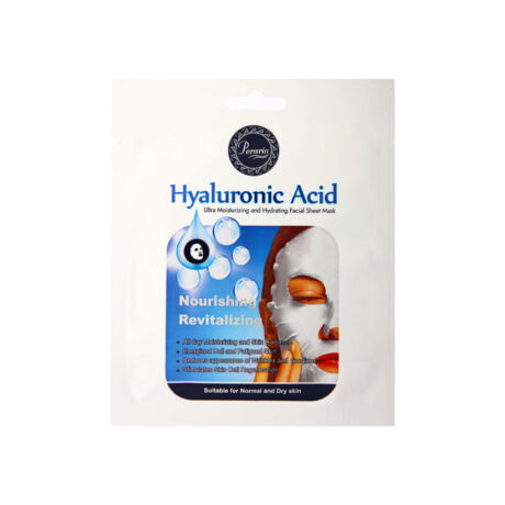 ماسک صورت پرارین مدل HYALURONIC ACID مناسب نرمال و خشک