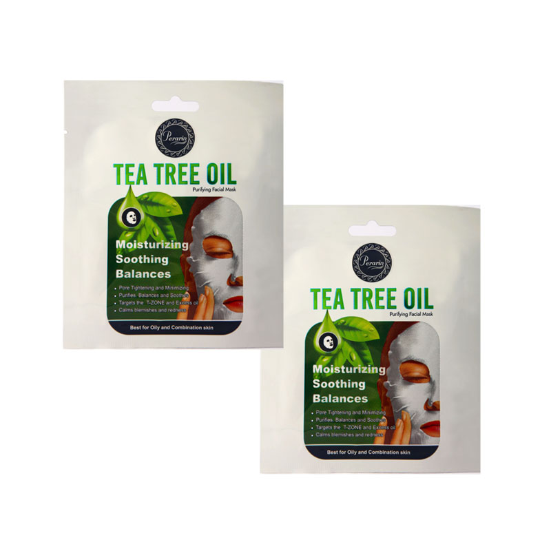 ماسک صورت پرارین مدل TEA TREE OIL مناسب پوست چرب و مختلط