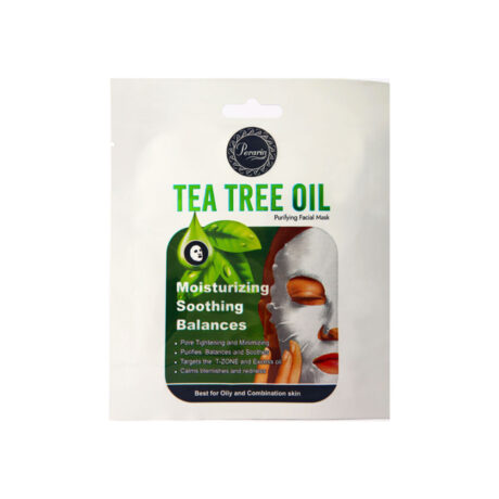 ماسک صورت پرارین مدل TEA TREE OIL مناسب پوست چرب و مختلط