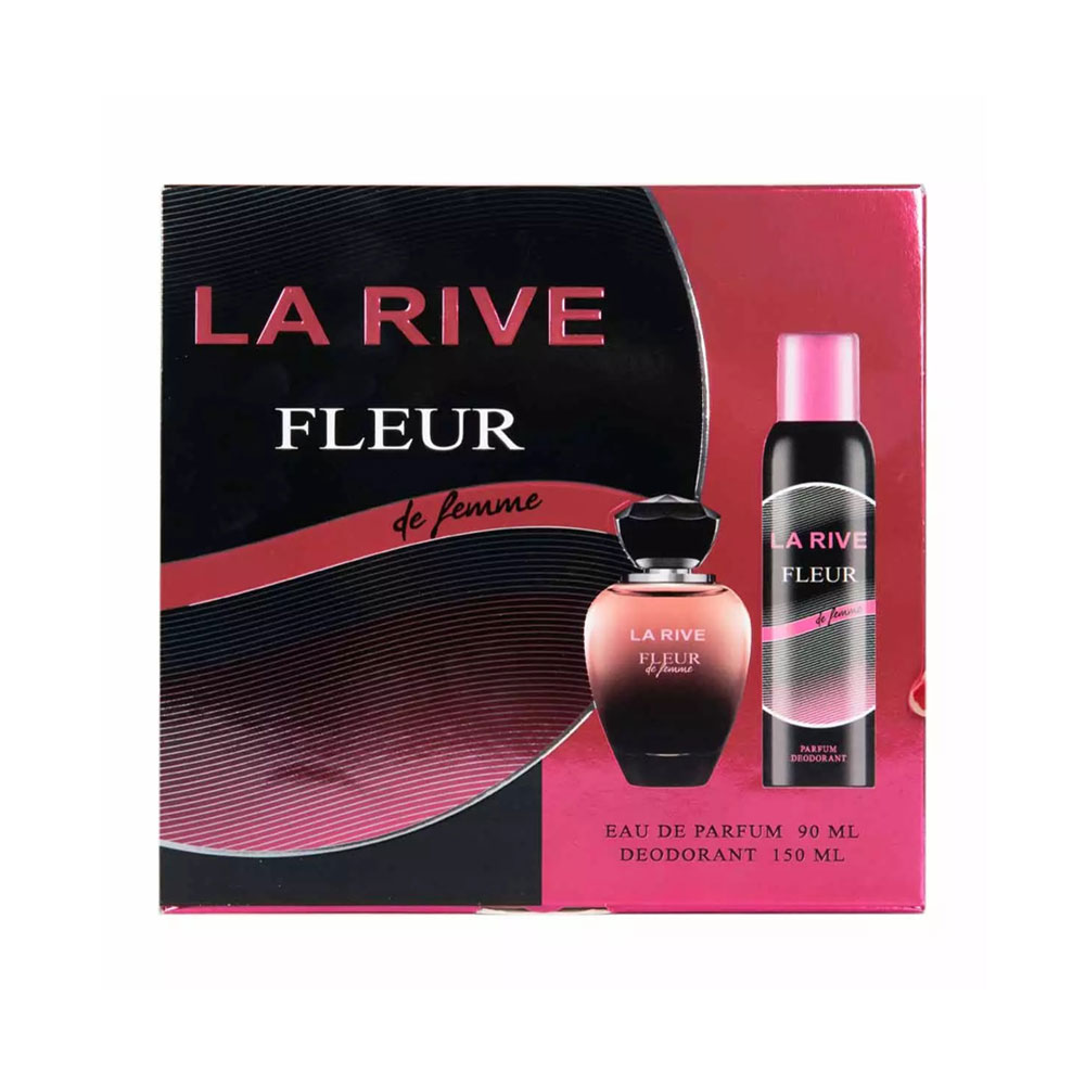 ست عطر و دئودورانت زنانه لا ریو مدل FLEUR